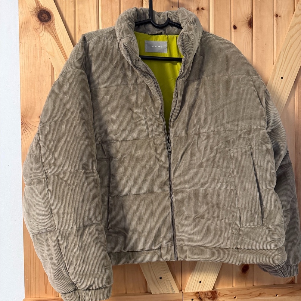 Everlane, corduroy puffer